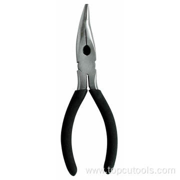 Bent Nose Pliers 160mm with Dipped Handle